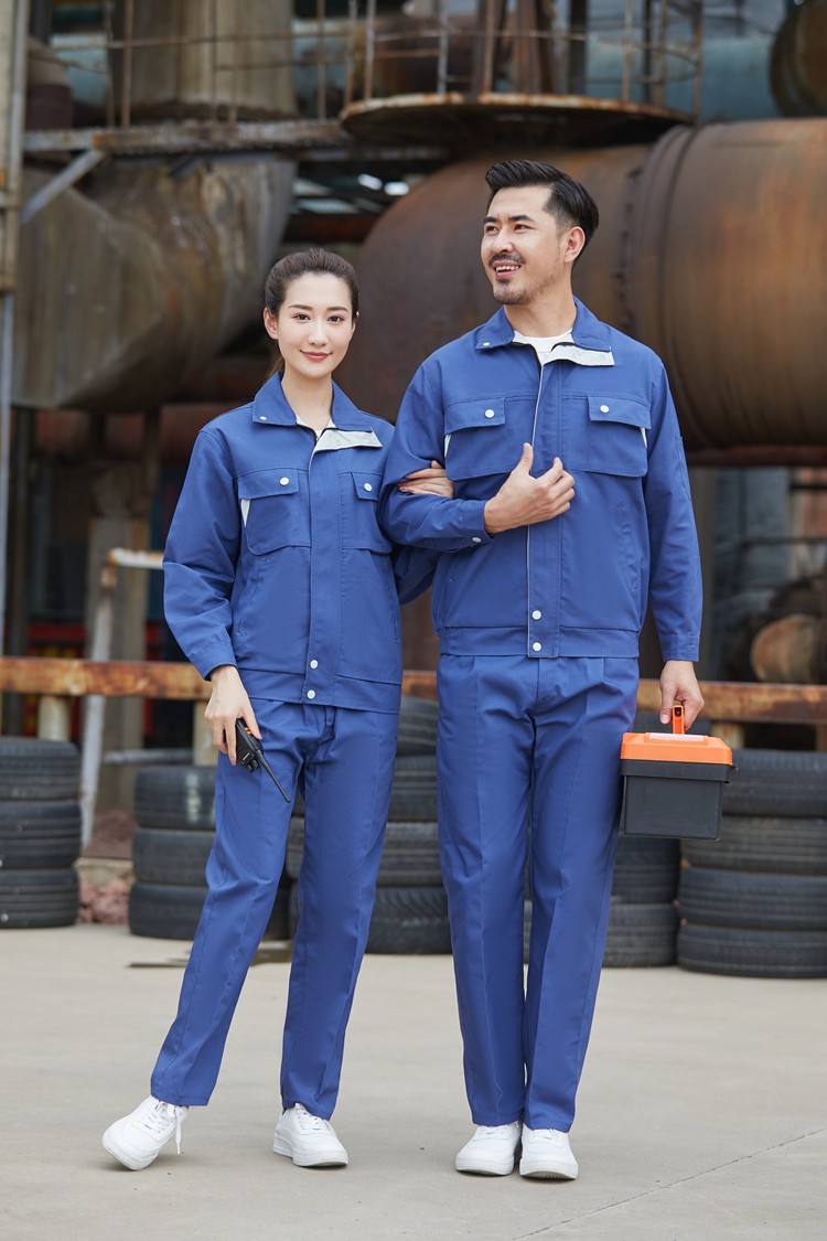 滌棉長袖工作服定做 滌棉長袖工作服定做