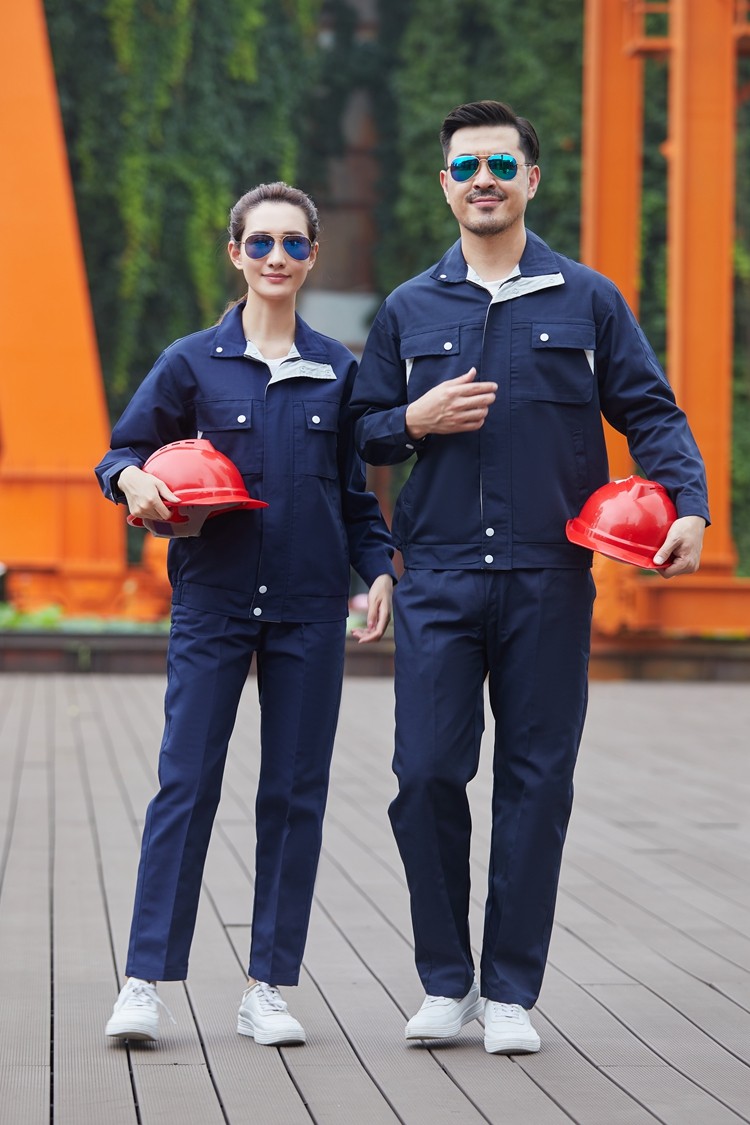 滌棉長袖工作服定做 滌棉長袖工作服定做