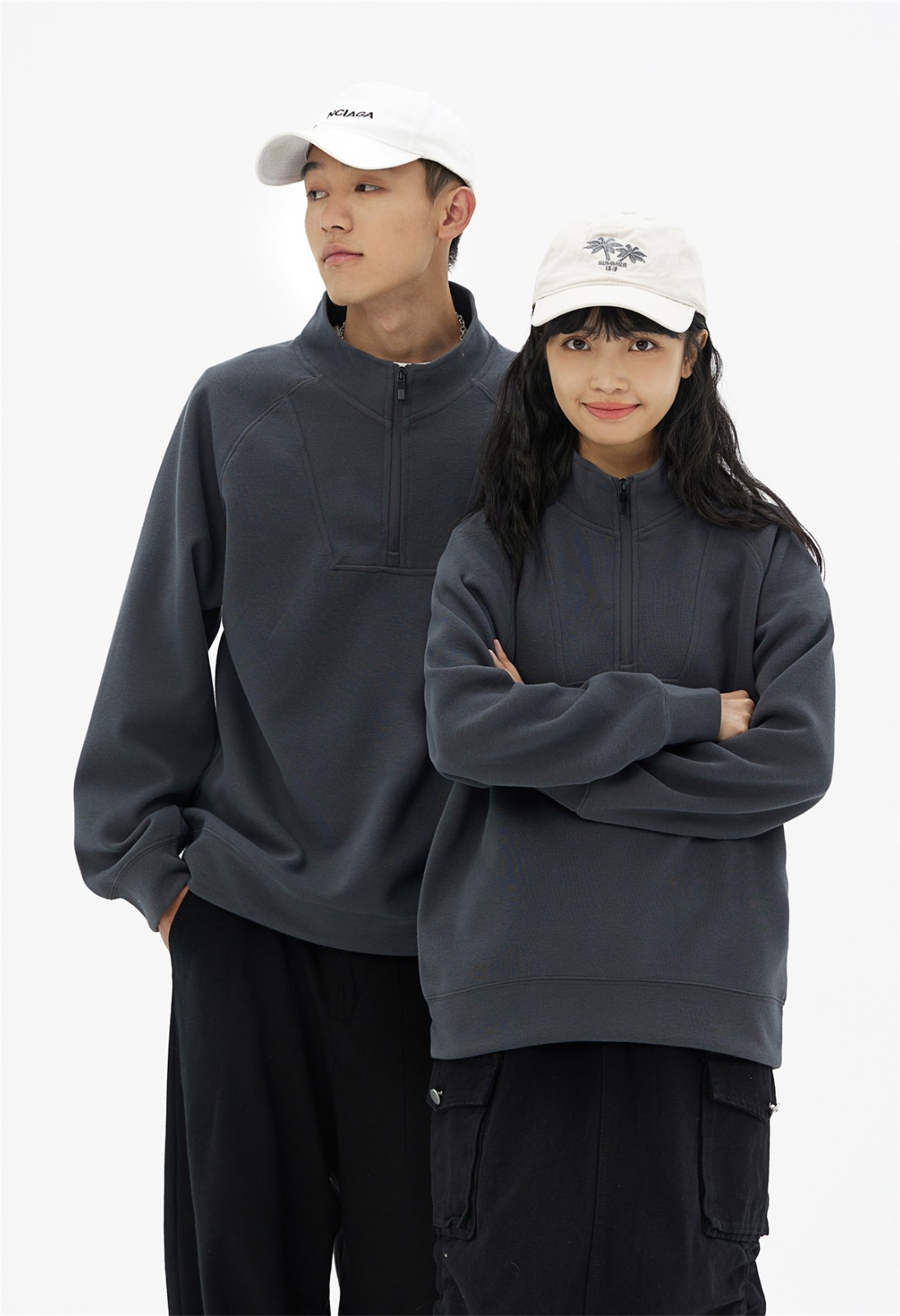 衛衣定制模特上身圖