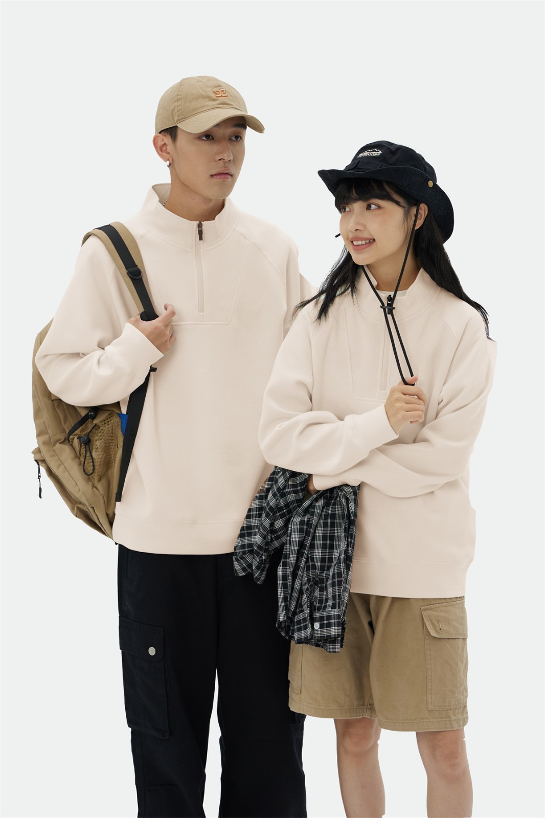 衛衣定制模特上身圖