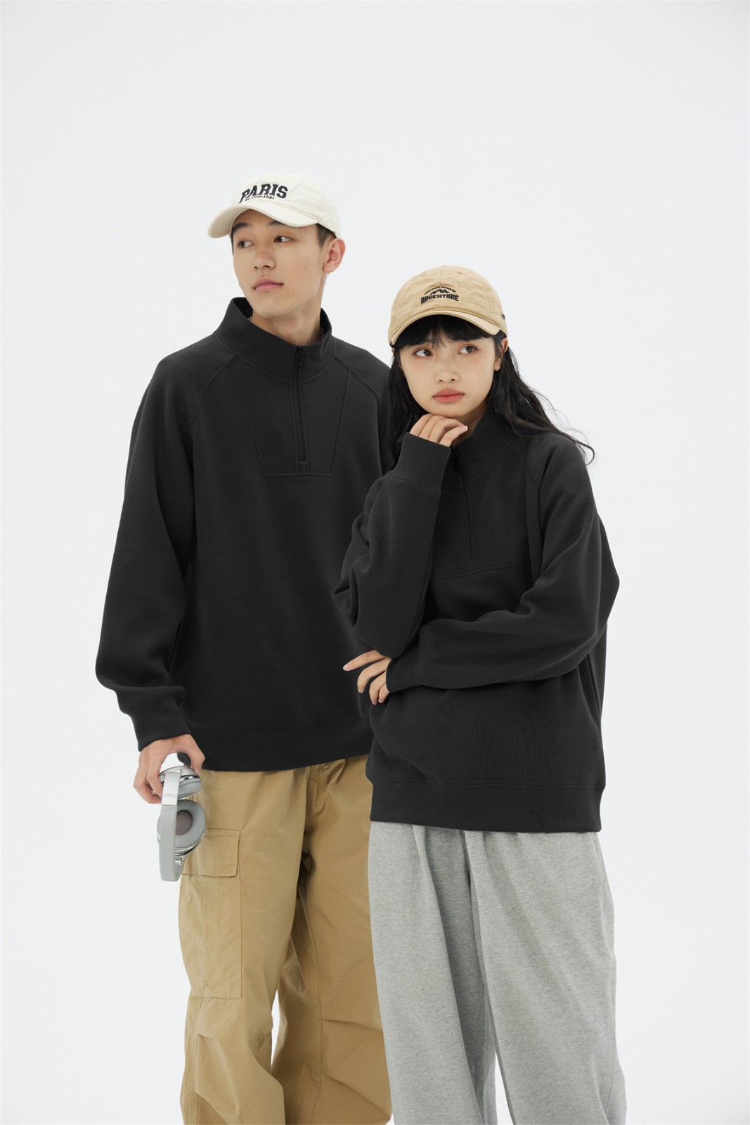 衛衣定制模特上身圖