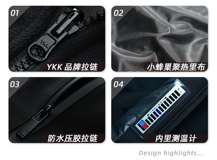 沖鋒衣細節展示