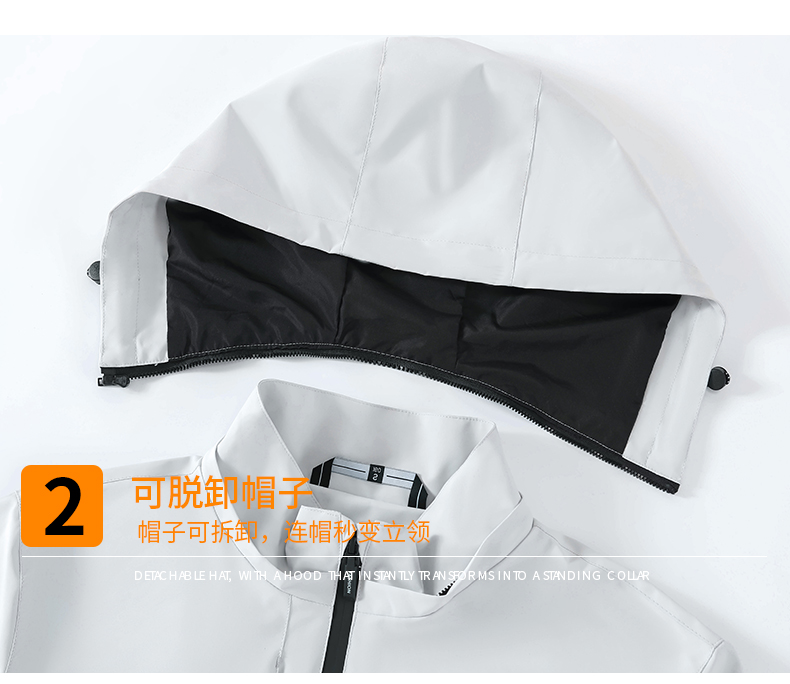 沖鋒衣細節展示