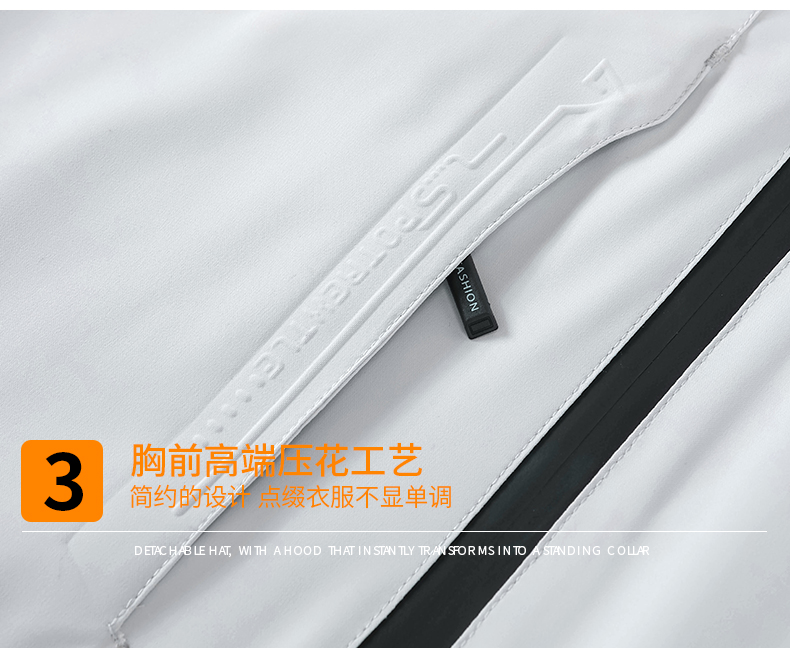 沖鋒衣細節展示