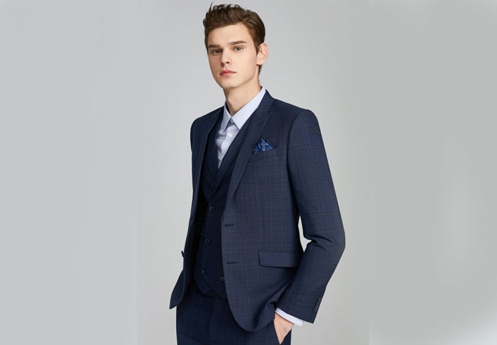 男士修身商務西裝定制